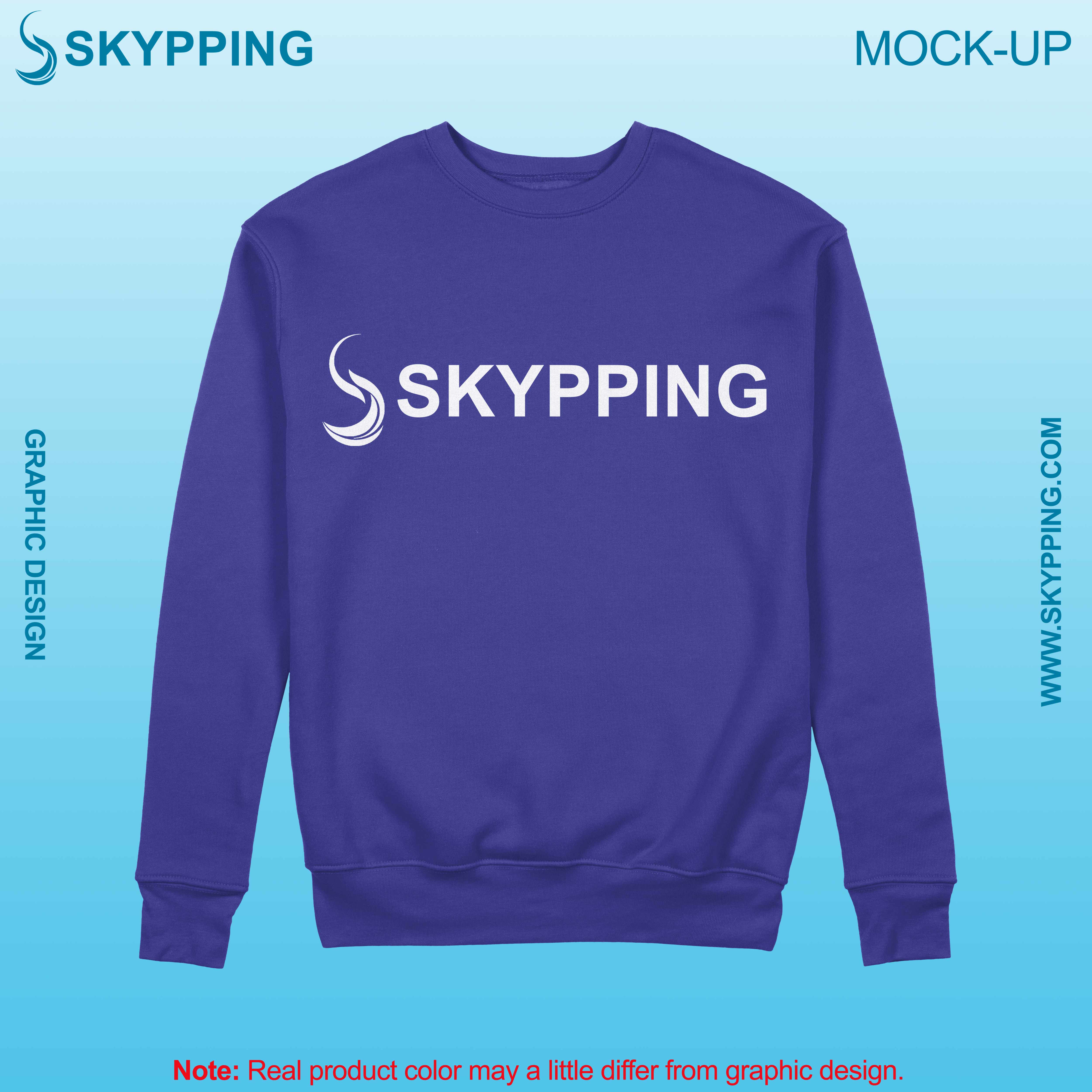 Sweatshirt with set-in style sleeve